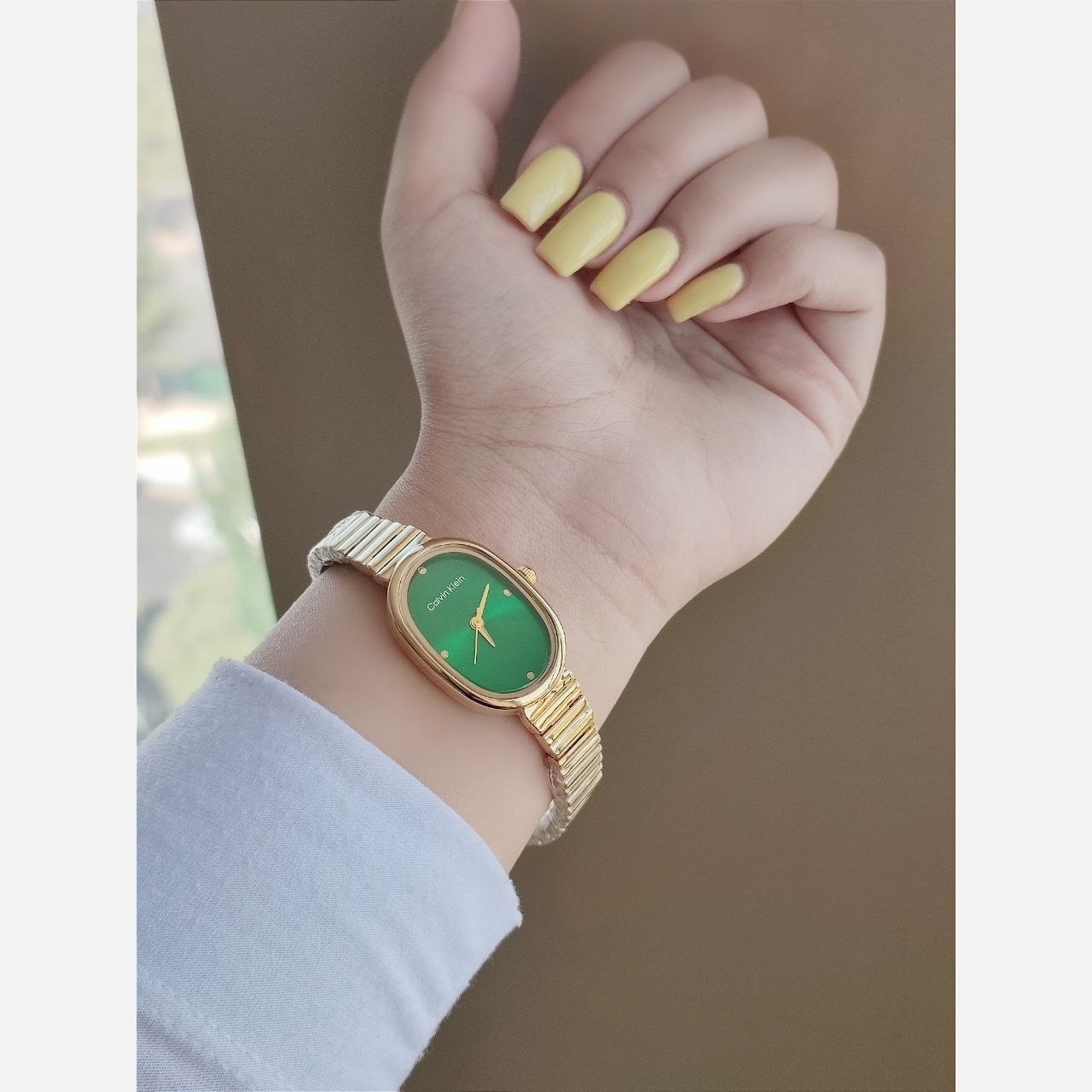 ساعت مچی دستبندی زنانه اورنسون ORENSON قفل پروانه ای خاص صفحه سبز