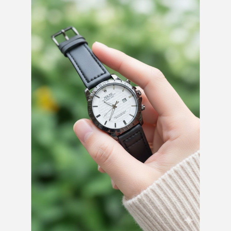 ساعت مچی مردانه رولکس دیت جاس quality ROLEX صفحه سفید