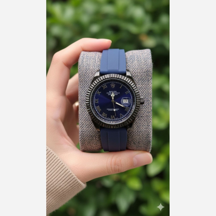 ساعت مچی مردانه رولکس دیت جاس quality ROLEX سرمه ای