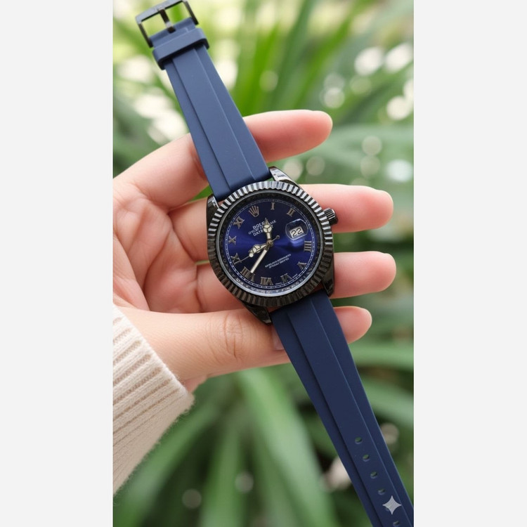ساعت مچی مردانه رولکس دیت جاس quality ROLEX سرمه ای