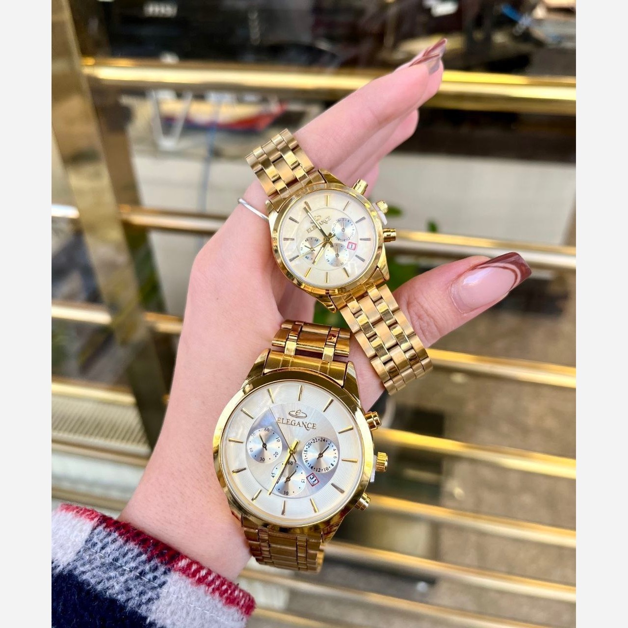 ست ساعت مچی زنانه و مردانه الگانس ELEGANCE استیل
