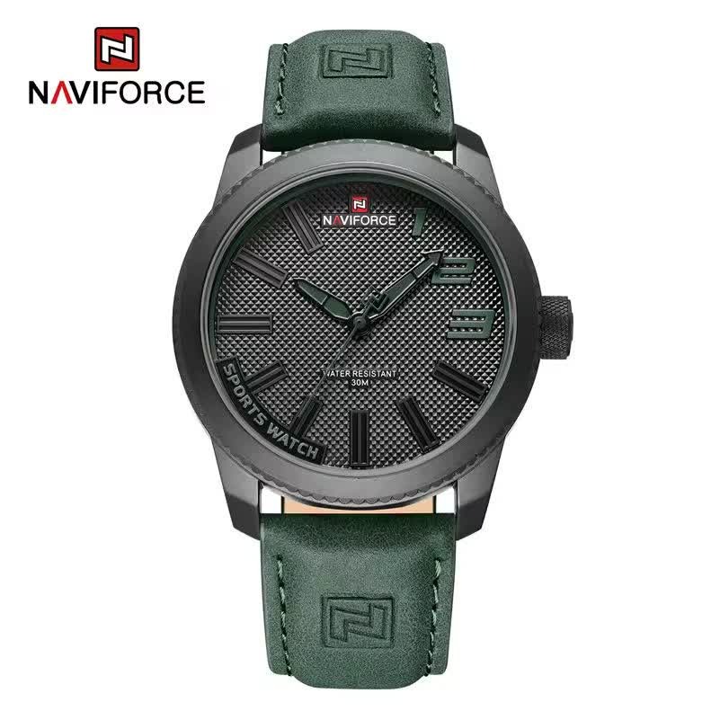 ساعت مچی مردانه نیوی فورس NAVIFORCE مدل nf9092 ژاپنی بند سبز