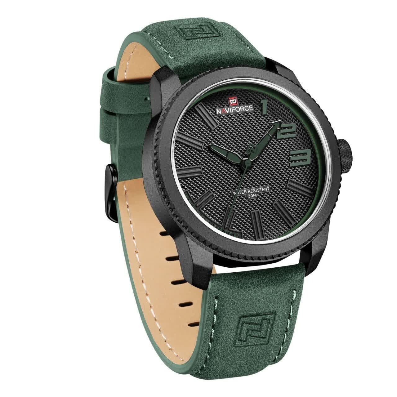 ساعت مچی مردانه نیوی فورس NAVIFORCE مدل nf9092 ژاپنی بند سبز