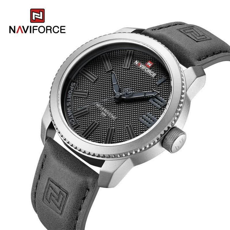 ساعت مچی مردانه نیوی فورس NAVIFORCE مدل nf9092 ژاپنی بند مشکی