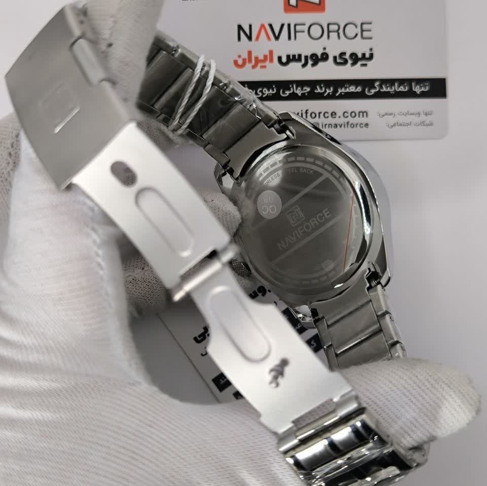 ساعت مچی مردانه نیوی فورس NAVIFORCE مدل NF8032 صفحه سفید + فول