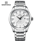 ساعت مچی مردانه نیوی فورس NAVIFORCE مدل NF8032 صفحه سفید + فول