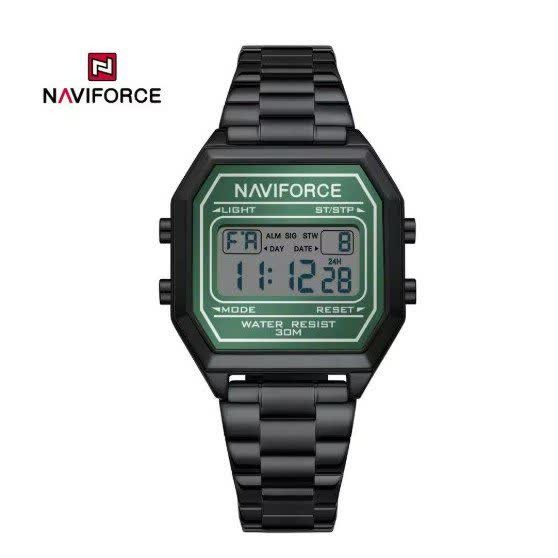 ساعت مچی دیجیتال مردانه نیوی فورس NAVIFORCE مدل NF5063 مشکی + فول