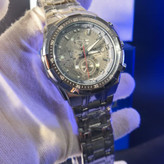 ساعت مچی سه موتوره مردانه کاسیو ادیفایس CASIO EDIFICE صفحه طوسی موتور ژاپن