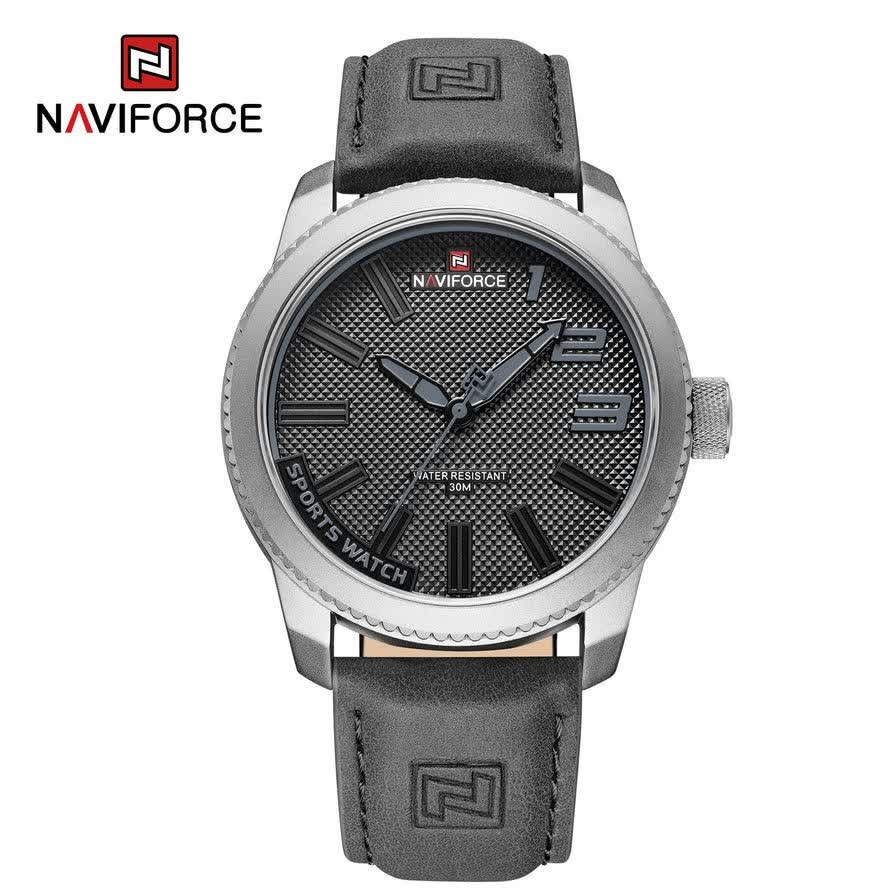 ساعت مچی نیوی فورس مردانه NAVIFORCE مدل NF9221 طوسی