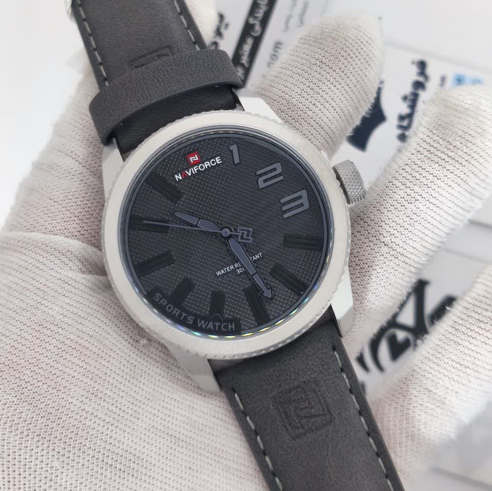ساعت مچی نیوی فورس مردانه NAVIFORCE مدل NF9221 طوسی