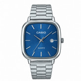 ساعت مچی مردانه کاسیو اولدمانی CASIO ژاپنی صفحه آبی + جعبه