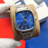 ساعت مچی مردانه کاسیو اولدمانی CASIO ژاپنی صفحه آبی + جعبه