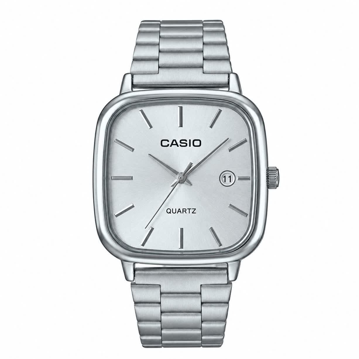 ساعت مچی مردانه کاسیو اولدمانی CASIO ژاپنی صفحه سفید + جعبه