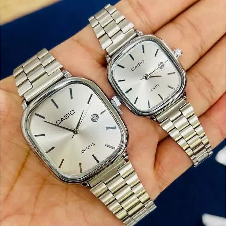 ساعت مچی مردانه کاسیو اولدمانی CASIO ژاپنی صفحه سفید + جعبه