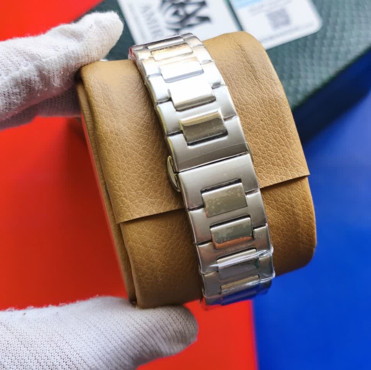 ساعت مچی عقربه ای مردانه پتک فیلیپ PATEKPHILIPPE نقره ای سبز + + فول پک