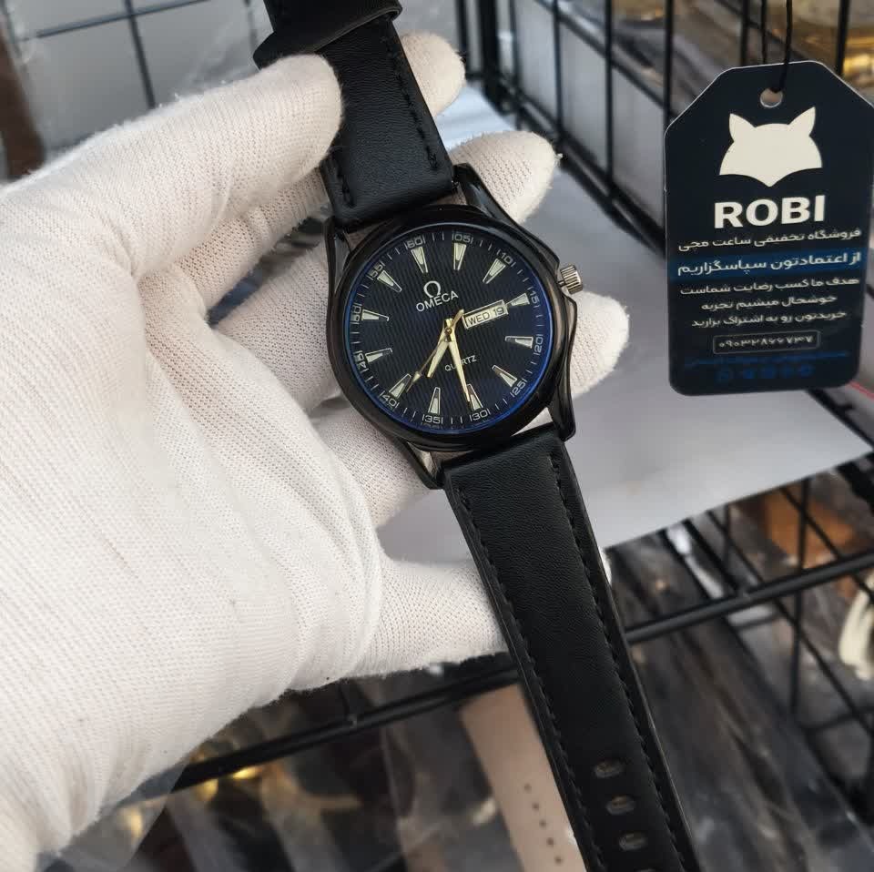 ساعت مچی مردانه اُمگا OMEGA فول مشکی
