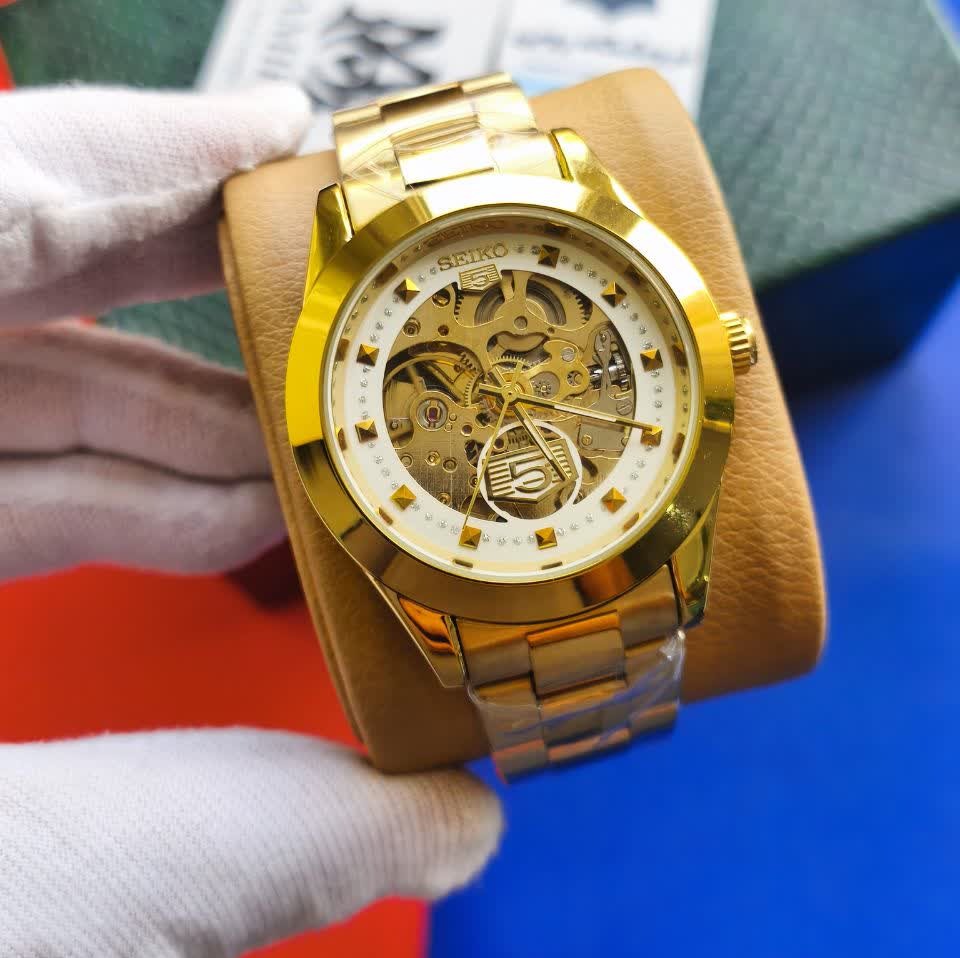 ساعت مچی اتوماتیک مردانه سیکو پنج SEIKO 5 صفحه سفید
