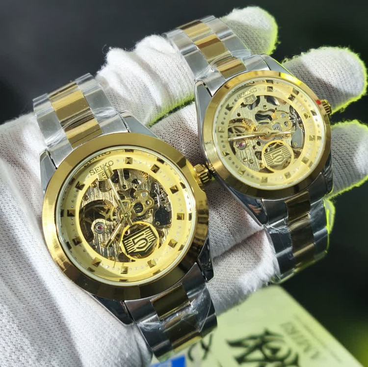 ساعت مچی اتوماتیک زنانه سیکو پنج SEIKO 5 نقره ای طلایی