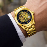 ساعت مچی اتوماتیک مردانه سیکو پنج SEIKO 5 طلایی مشکی