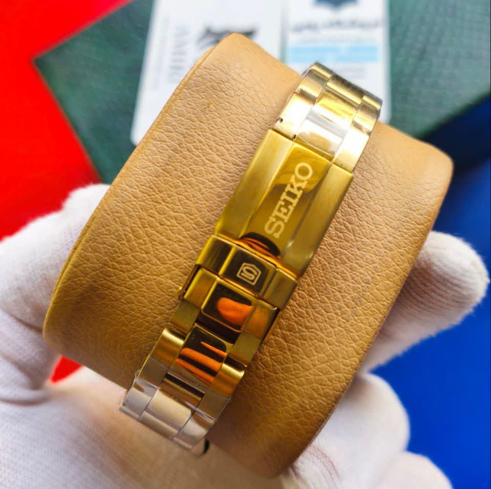ساعت مچی اتوماتیک مردانه سیکو پنج SEIKO 5 طلایی مشکی