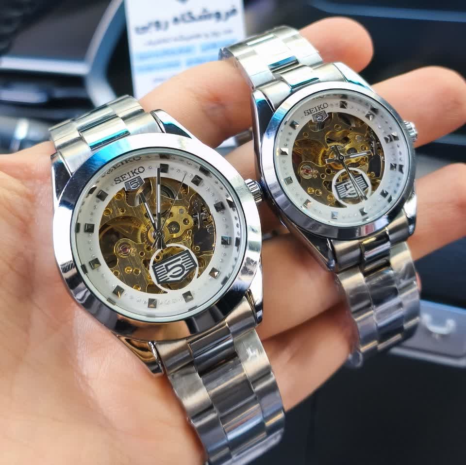 ساعت مچی اتوماتیک زنانه سیکو پنج SEIKO 5 نقره ای