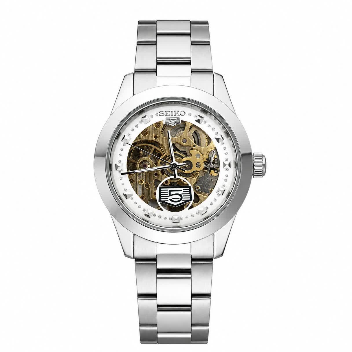 ساعت مچی اتوماتیک زنانه سیکو پنج SEIKO 5 نقره ای