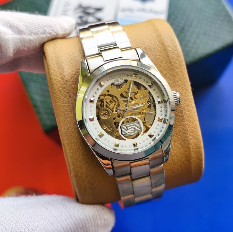 ساعت مچی اتوماتیک زنانه سیکو پنج SEIKO 5 نقره ای