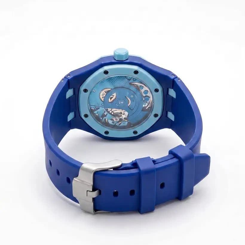 ساعت اسپرت سواچ پیگه AP Swatch Royal Pop (ZZ) فول پک آبی سرمه ای