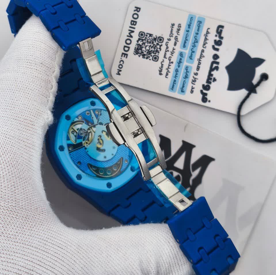 ساعت اسپرت سواچ پیگه AP Swatch Royal Pop (ZZ) فول پک آبی سرمه ای