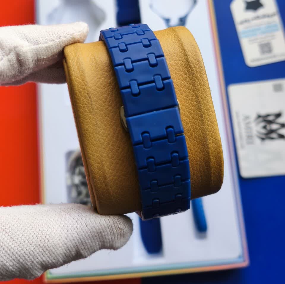ساعت اسپرت سواچ پیگه AP Swatch Royal Pop (ZZ) فول پک آبی سرمه ای