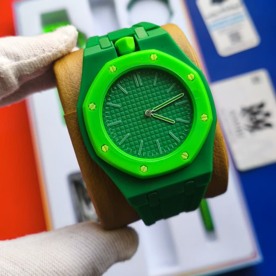 ساعت اسپرت سواچ پیگه AP Swatch Royal Pop (ZZ) فول پک سبز پرنگ