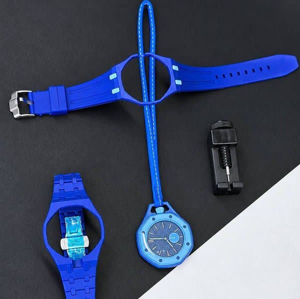 ساعت اسپرت سواچ پیگه AP Swatch Royal Pop (ZZ) فول پک آبی