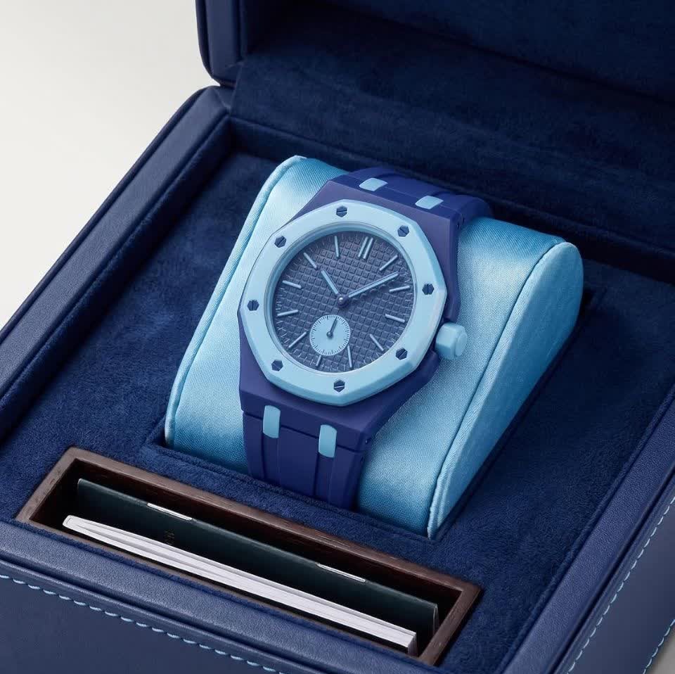 ساعت اسپرت سواچ پیگه AP Swatch Royal Pop (ZZ) فول پک آبی