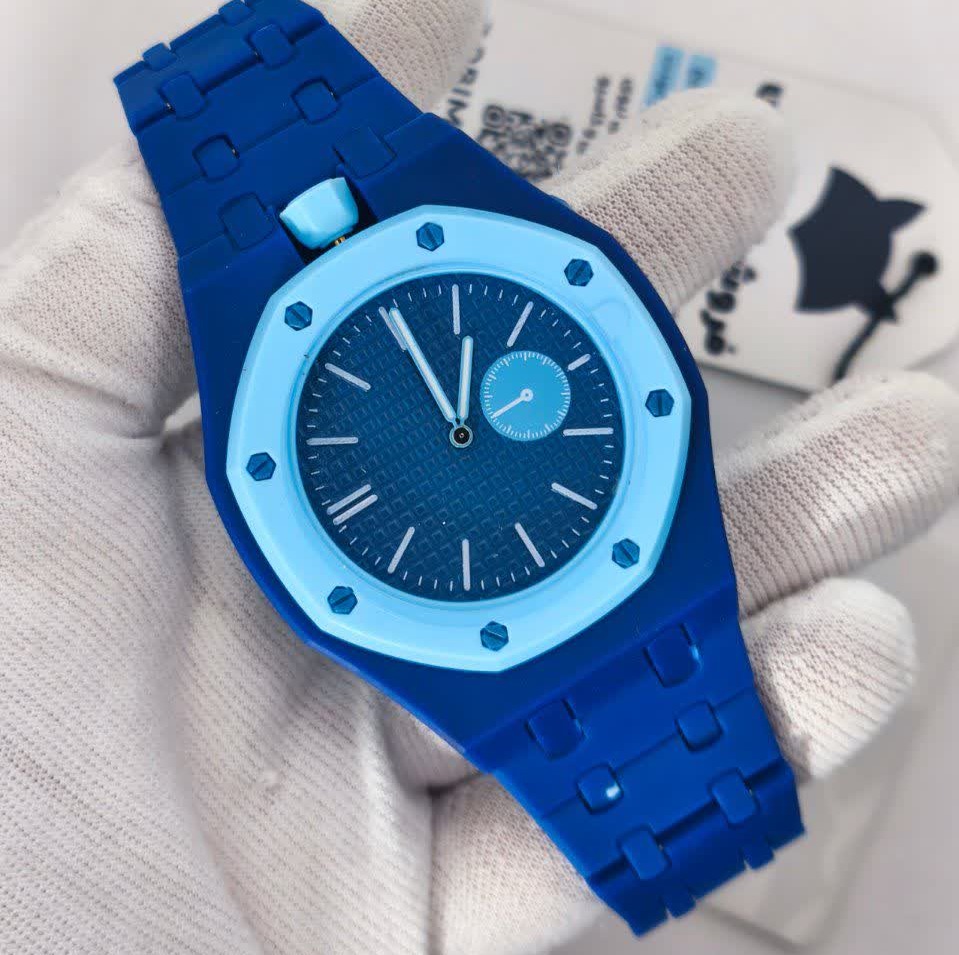 ساعت اسپرت سواچ پیگه AP Swatch Royal Pop (ZZ) فول پک آبی