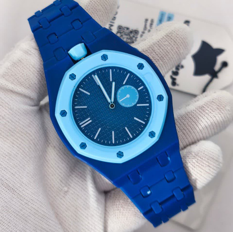 ساعت اسپرت سواچ پیگه AP Swatch Royal Pop (ZZ) فول پک آبی