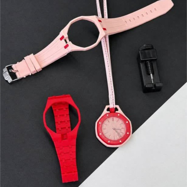 ساعت اسپرت سواچ پیگه AP Swatch Royal Pop (ZZ) فول پک قرمز