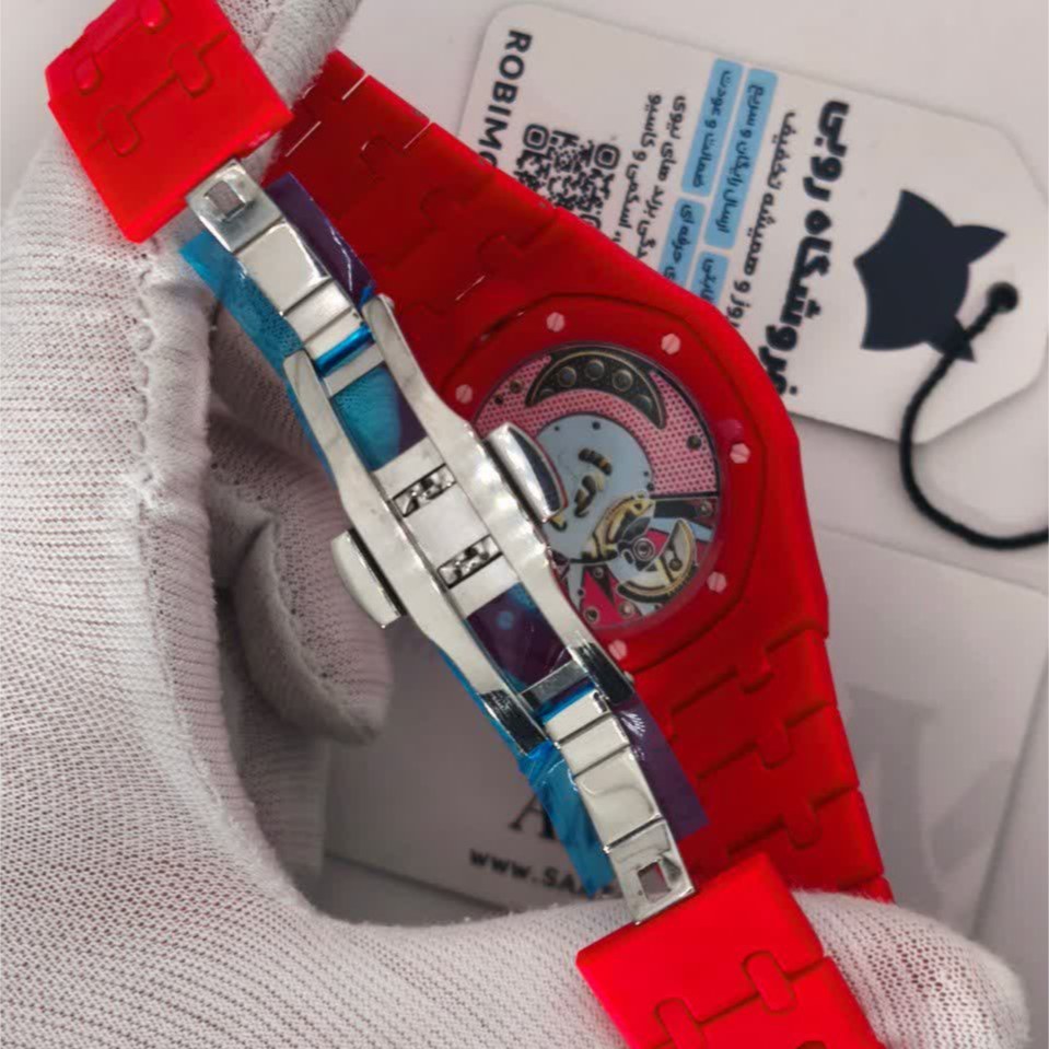 ساعت اسپرت سواچ پیگه AP Swatch Royal Pop (ZZ) فول پک قرمز