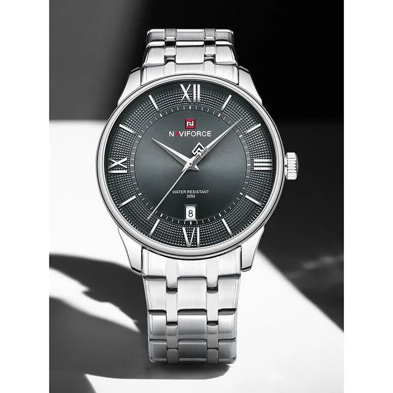 ساعت مچی نیوی فورس مردانه NAVIFORCE مدل NF9272 صفحه مشکی