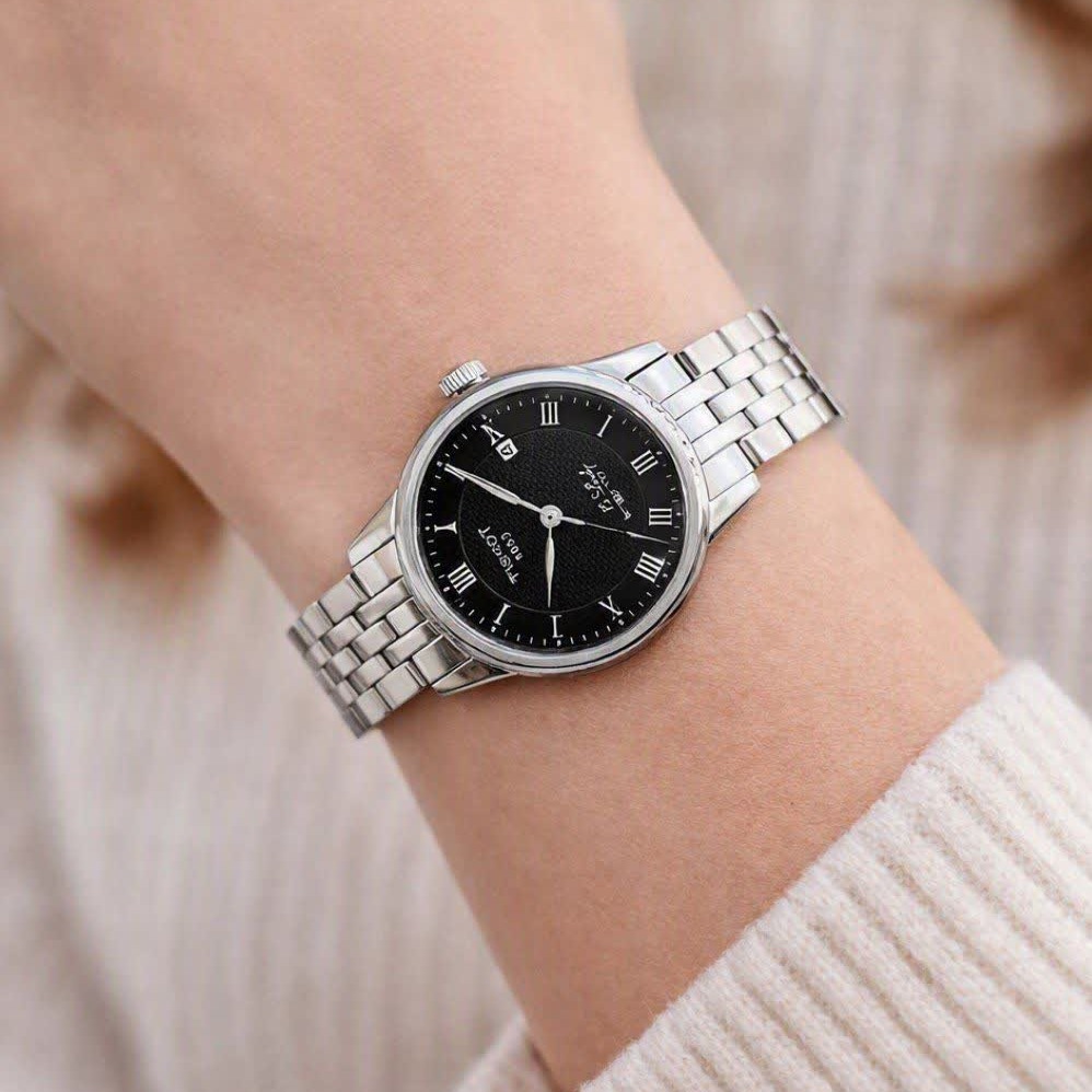 ساعت مچی زنانه تیسوت TISSOT صفحه مشکی