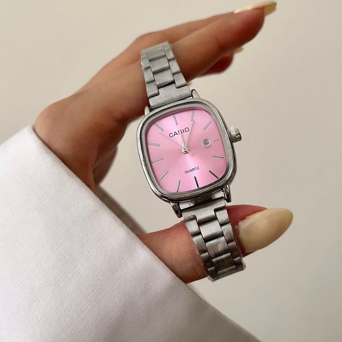 ساعت مچی زنانه کاسیو اولدمانی CASIO موتور ژاپن کدP16 + جعبه
