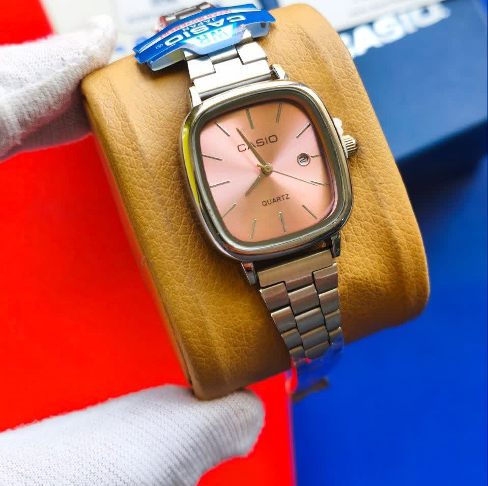 ساعت مچی زنانه کاسیو اولدمانی CASIO موتور ژاپن کدP16 + جعبه