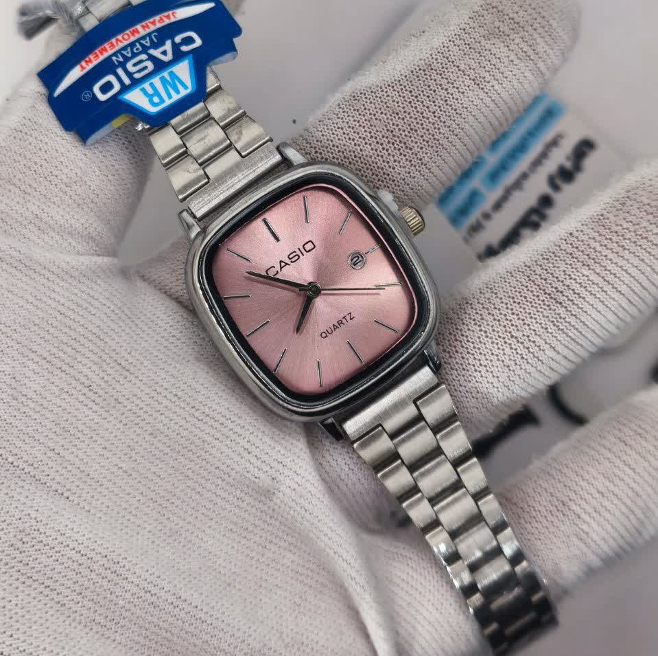 ساعت مچی زنانه کاسیو اولدمانی CASIO موتور ژاپن کدP16 + جعبه