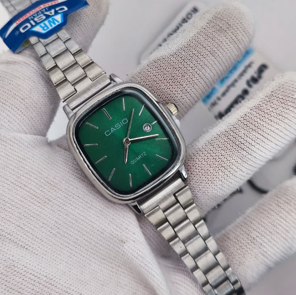ساعت مچی زنانه کاسیو اولدمانی CASIO موتور ژاپن کدP15 + جعبه