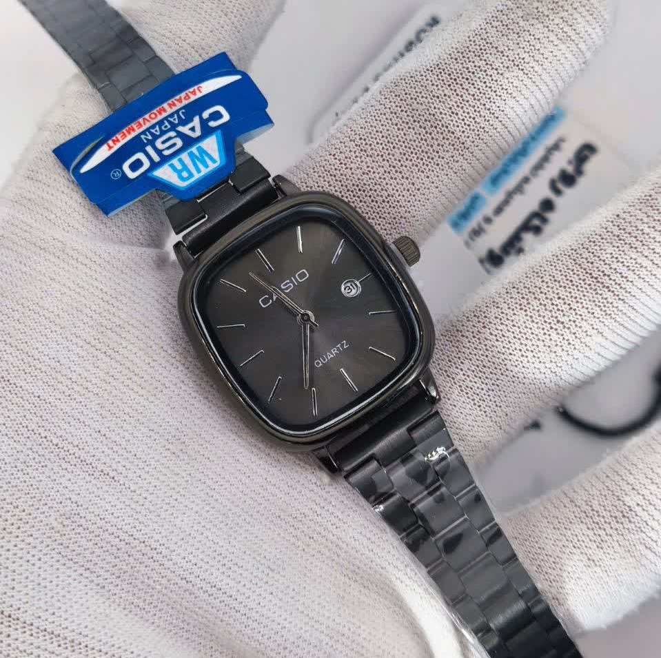 ساعت مچی زنانه کاسیو اولدمانی CASIO موتور ژاپن کدP12 + جعبه