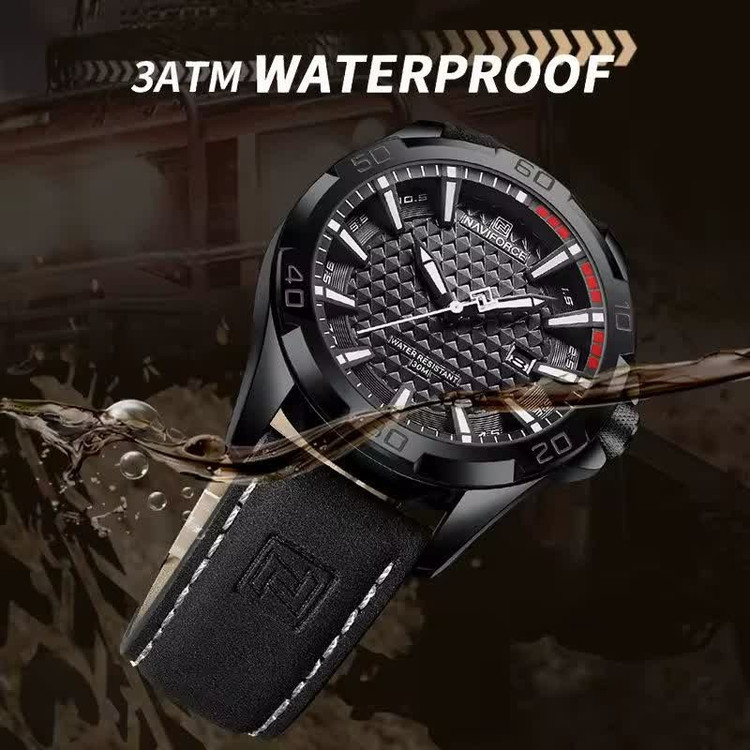 ساعت مچی نیوی فورس مردانه NAVIFORCE مدل Nf8023 فول بلک