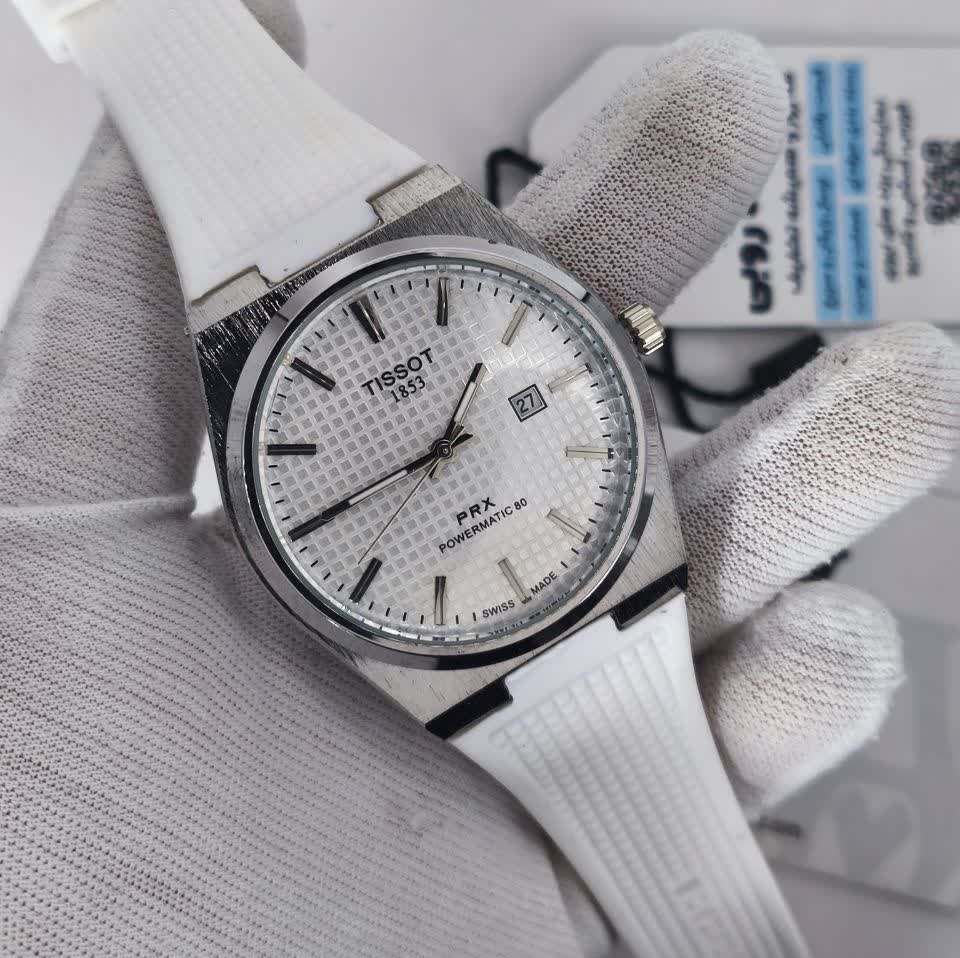 ساعت مچی عقربه ای مردانه تیسوت TISSOT سفید