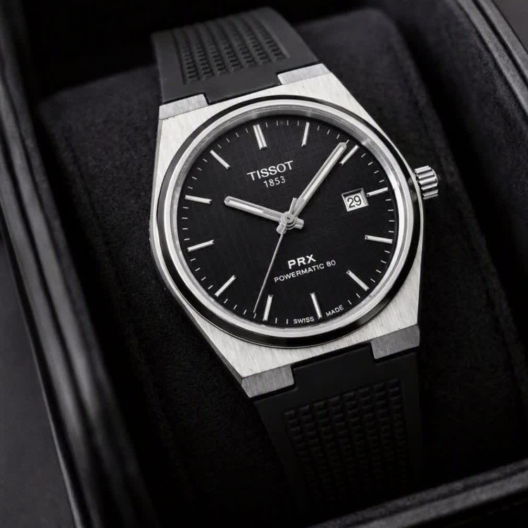 ساعت مچی عقربه ای مردانه تیسوت TISSOT فول مشکی