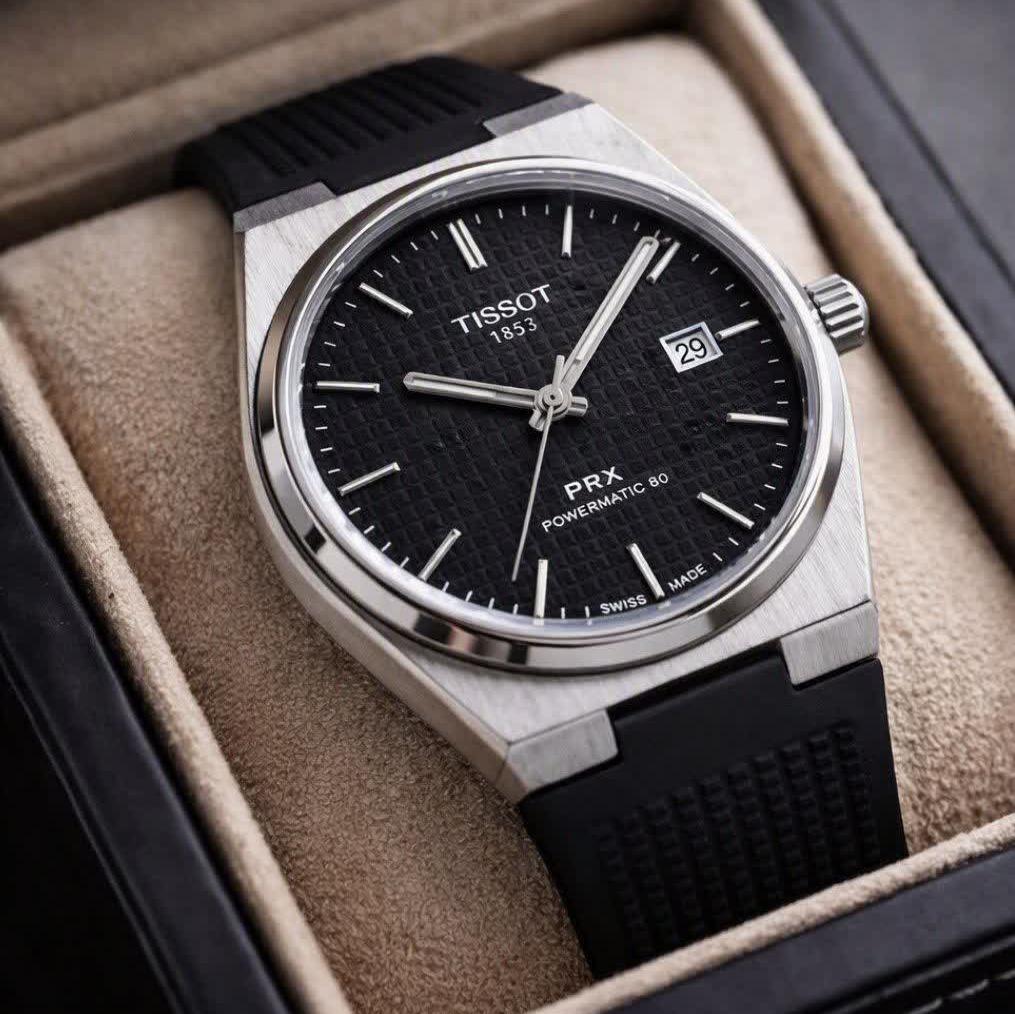 ساعت مچی عقربه ای مردانه تیسوت TISSOT فول مشکی