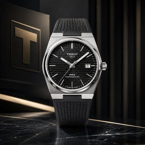 ساعت مچی عقربه ای مردانه تیسوت TISSOT فول مشکی