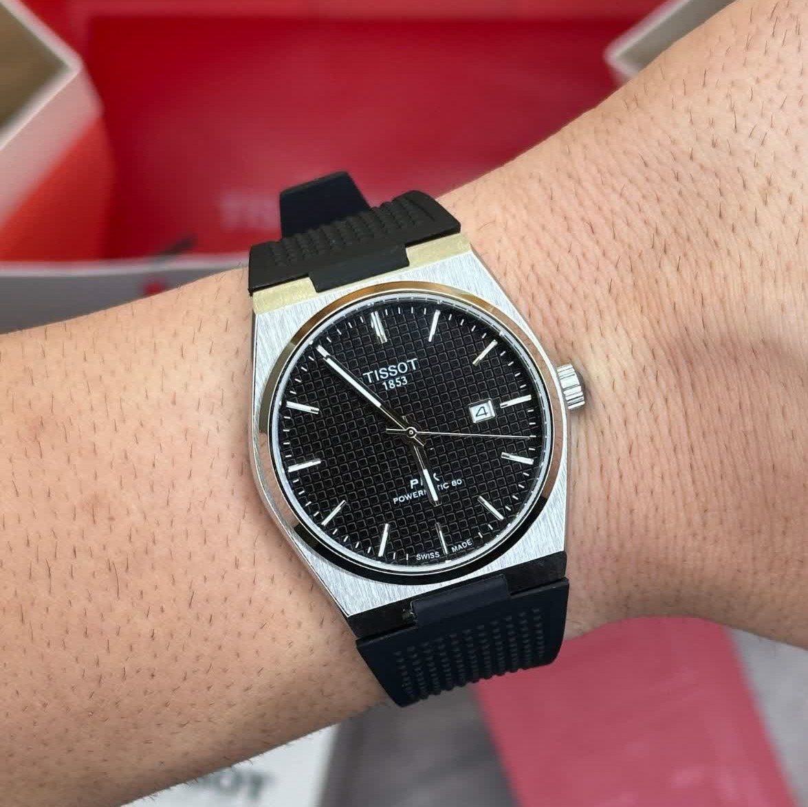 ساعت مچی عقربه ای مردانه تیسوت TISSOT فول مشکی